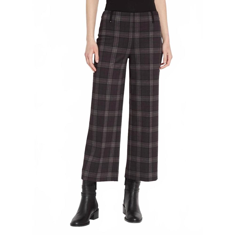 NEW LYSSE women's livia plaid crop pant in chicago plaid